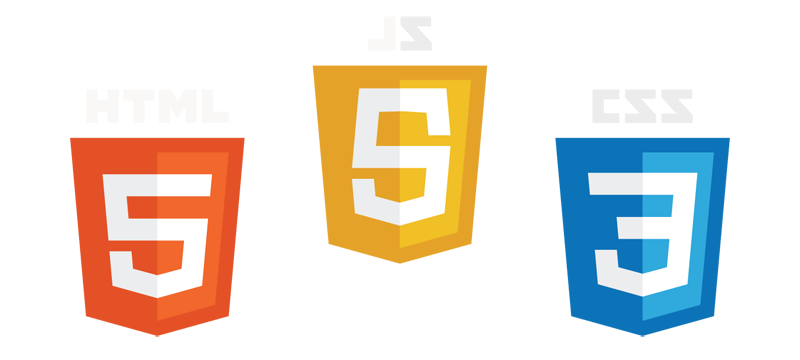 html5, javascript, css3 logos